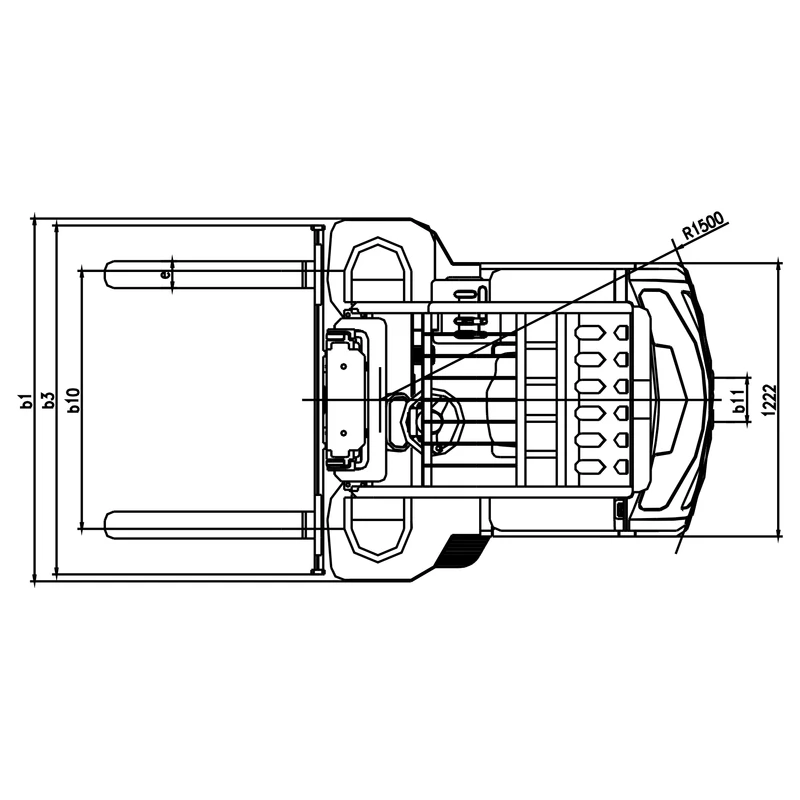 Vierwege-Elektro-Gabelstapler mit bis zu 6.200 mm Hubhöhe