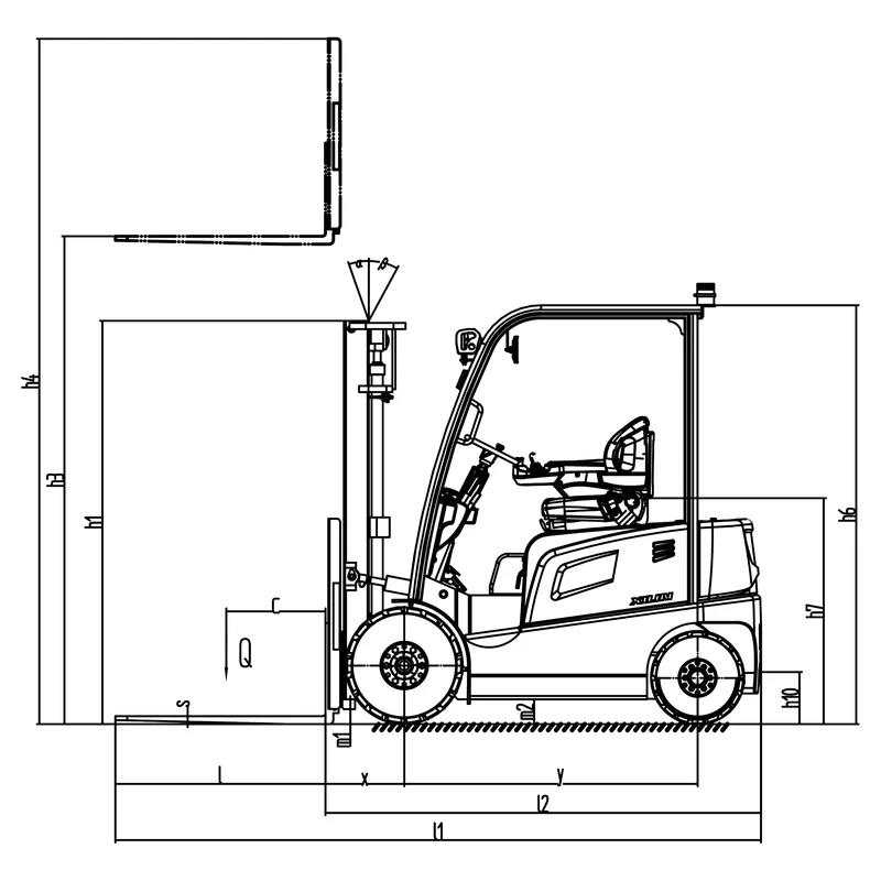 Voll-AC-Gabelstapler ECV16S–ECV35S mit bis zu 6.500 mm Hubhöhe