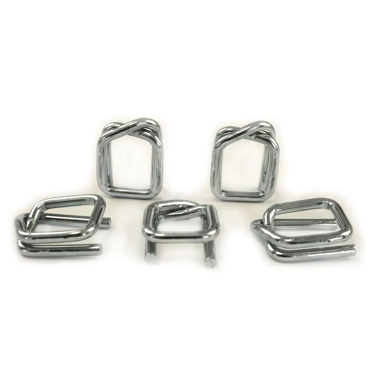 Verzinkte Drahtschnallen (Metallklemmen) für Textil-Umreifungsband (BUCKLES-25G) 25 mm