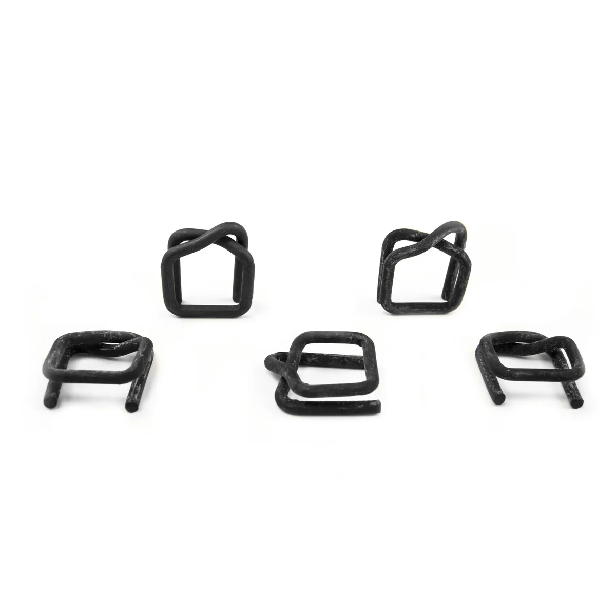Phosphatierte Drahtschnallen (Metallklemmen) für Textil-Umreifungsband (BUCKLES-19F) 19 mm