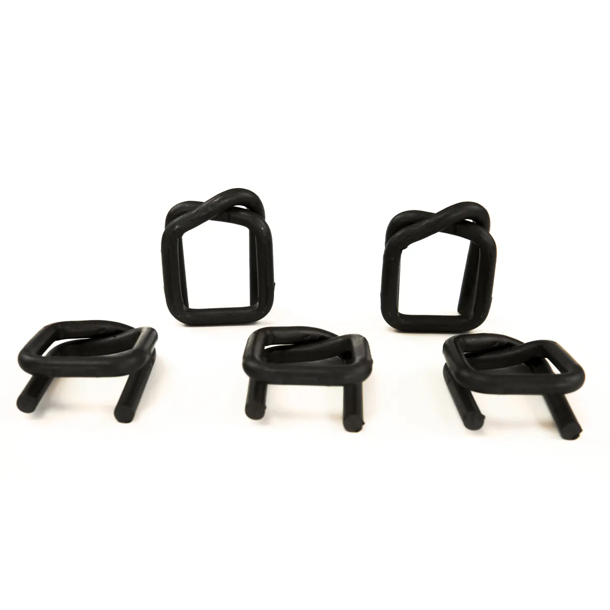 Phosphatierte Drahtschnallen (Metallklemmen) für Textil-Umreifungsband (BUCKLES-32F) 32 mm