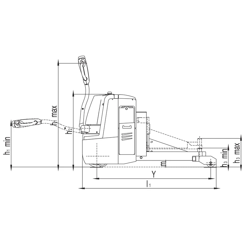 Kompakter Elektroschlepper VEV25H – Ansicht 3